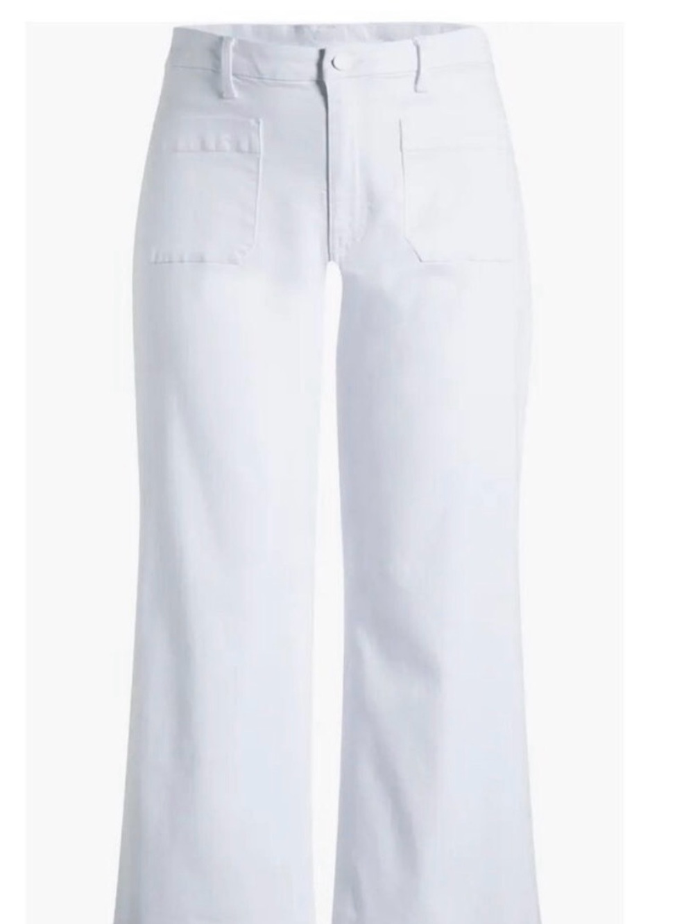Kut from the Kloth Meg White Wide-Leg Jeans